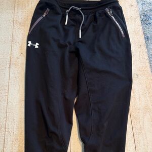 Under Armour Black Joggers with Zipper Accents